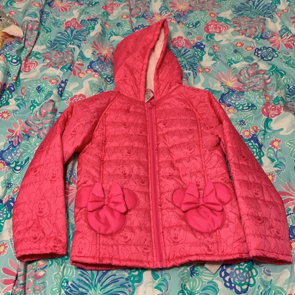 Girls Disney pink Minnie Mouse jacket